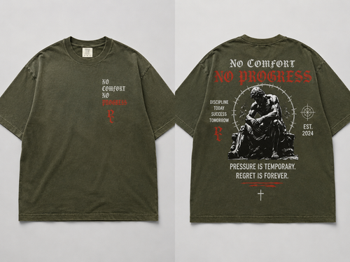 Pressure Club – No Comfort No Progress Tee
